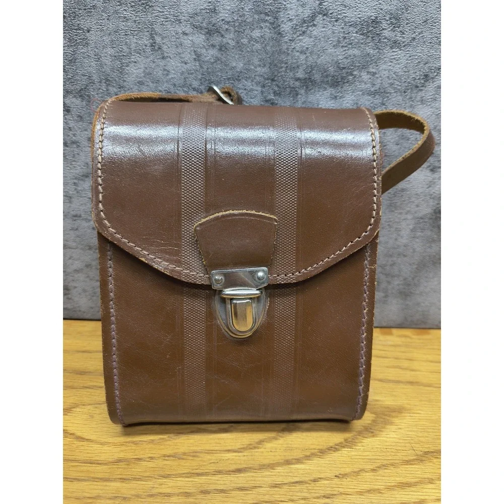 VINTAGE Leather English HOMA Case with carrying strap‎